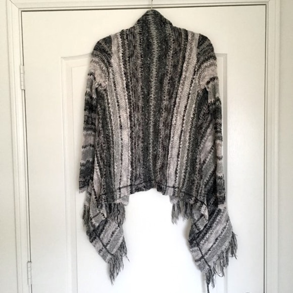 Sun & Shadow Boho Open Knit Drape Cardigan Sweater - image 5
